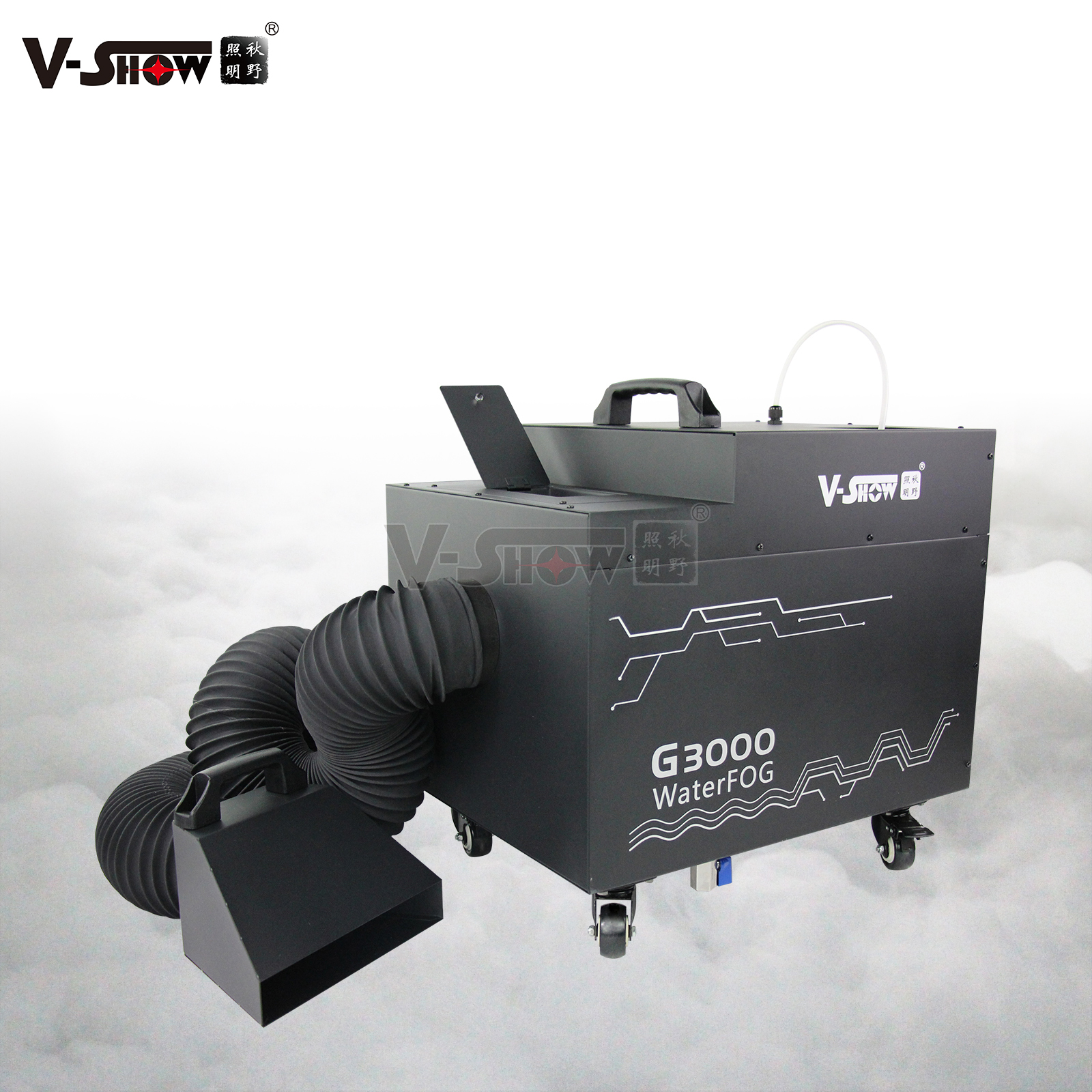 1pc 3000W MINI Water Fog Machine DMX Remote Control Smoke Haze Low